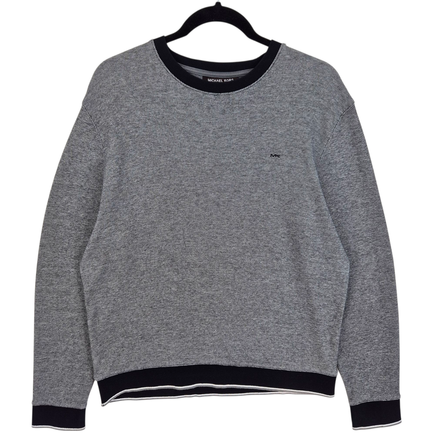 Michael Kors Grey Crewneck Knit Sweater Size L
