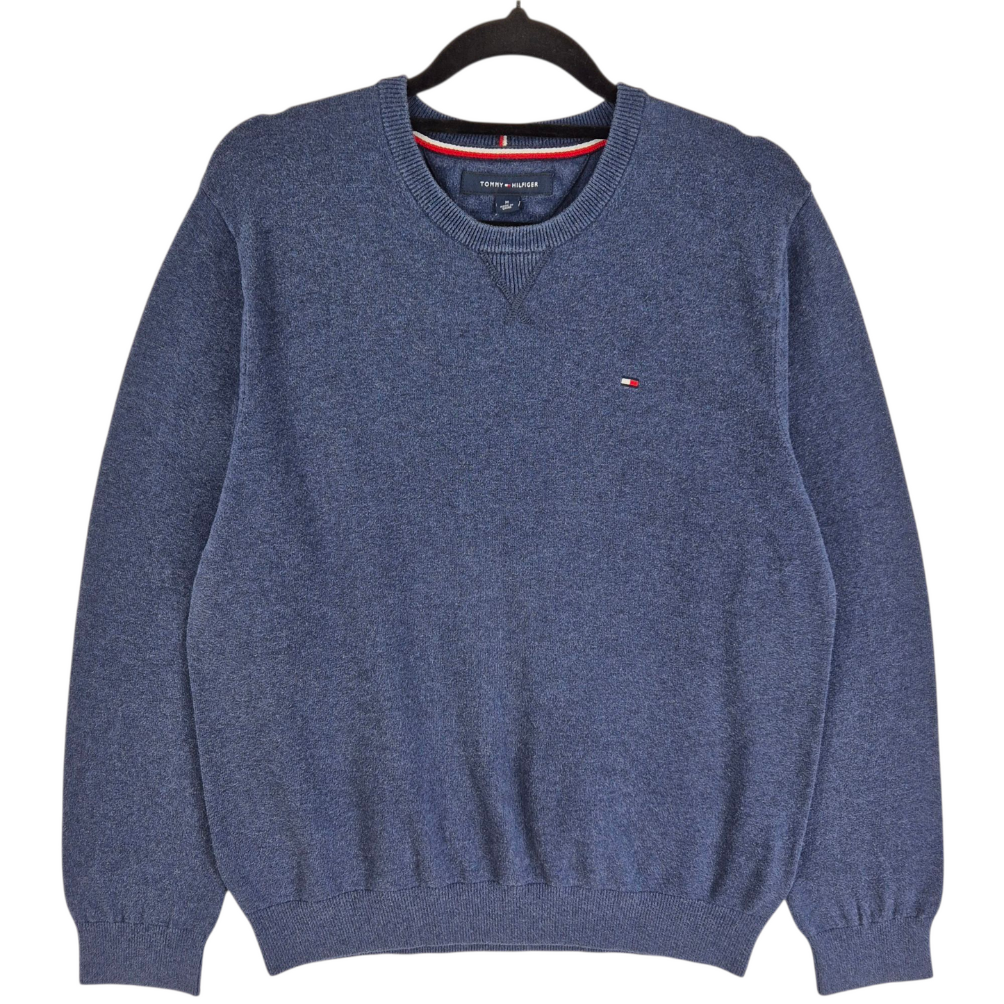 Tommy Hilfiger Steel Blue Crewneck Knit Sweater Size M