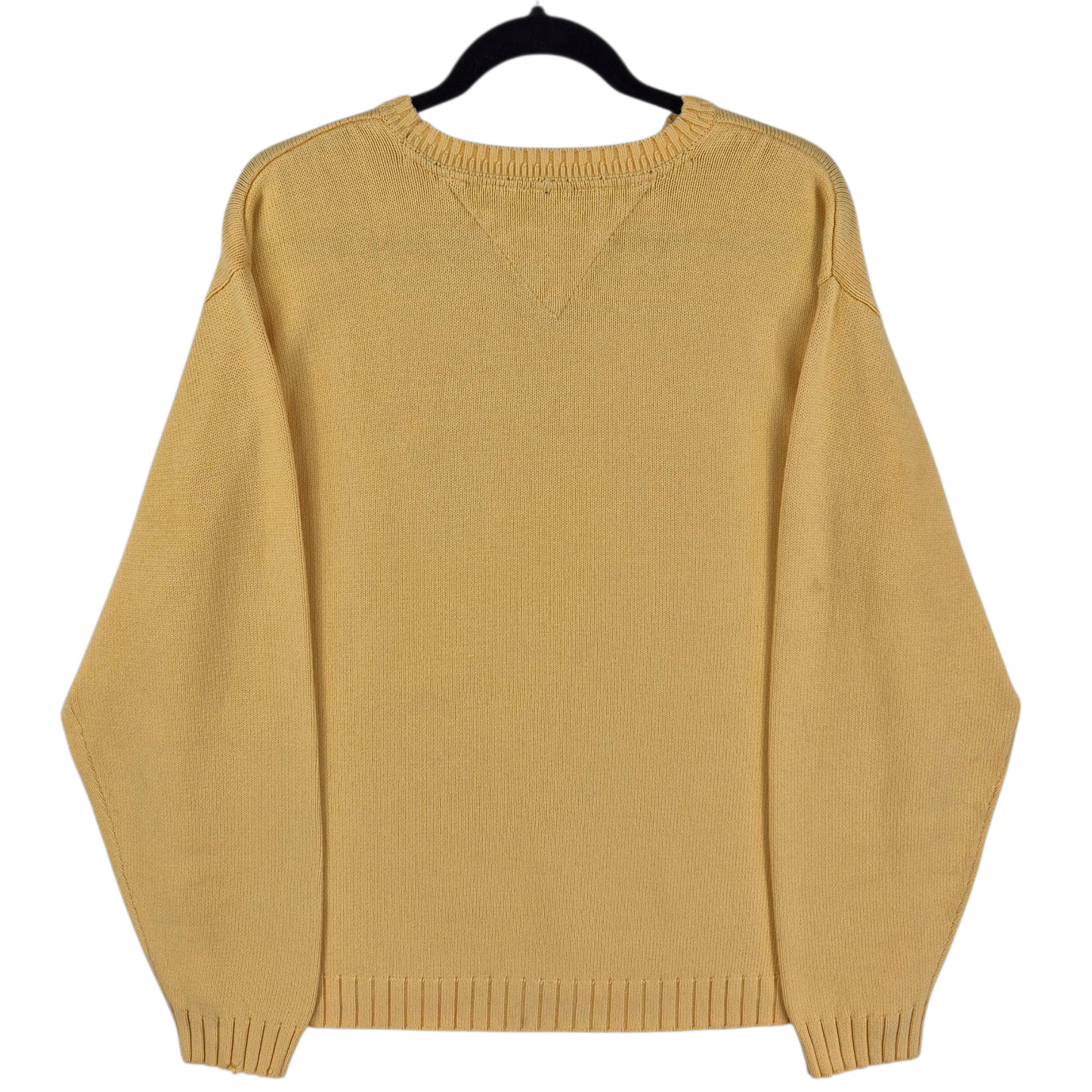 Vintage Tommy Hilfiger Yellow Crewneck Knit Sweater Size XL