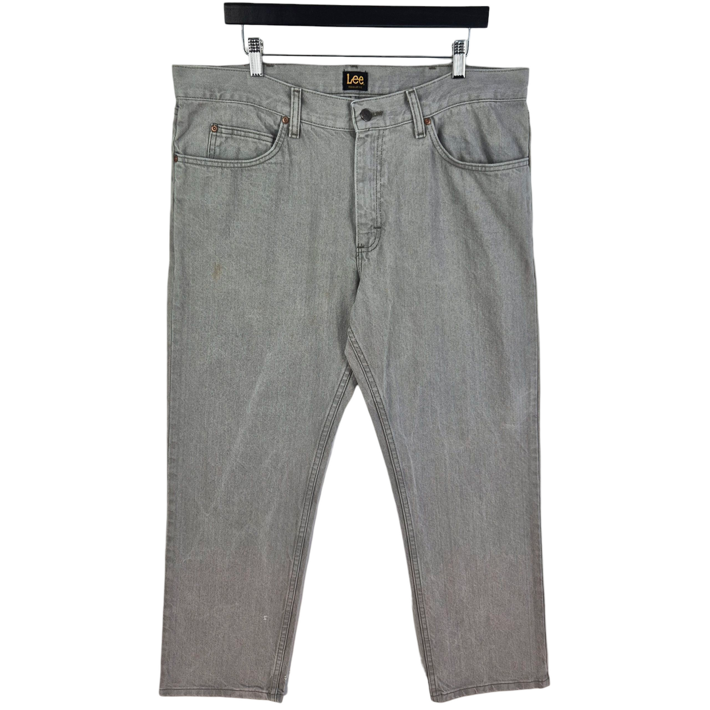 Vintage Lee Jeans Grey Regular Fit Denim W38