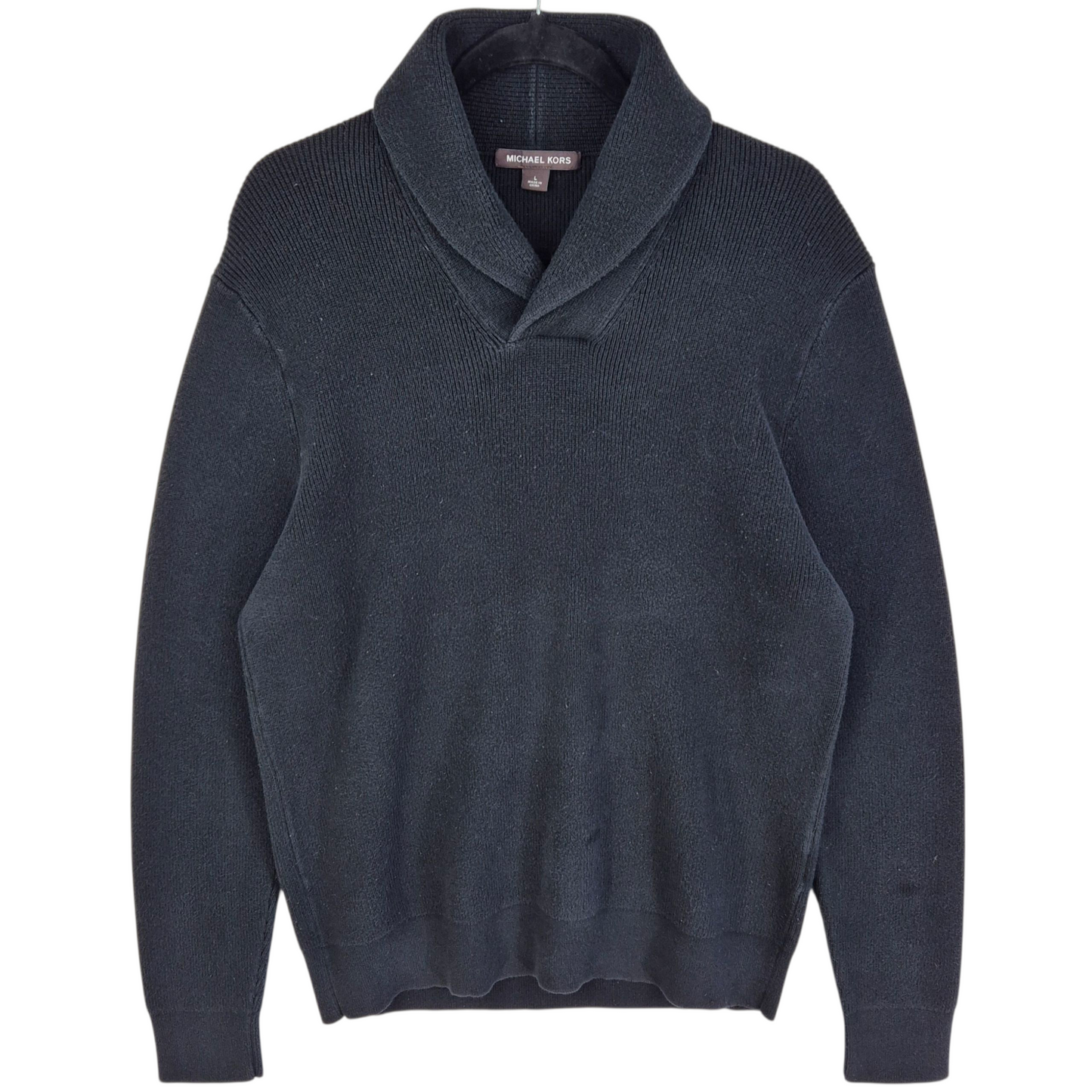 Michael Kors Black Turtle Knit Sweater Size L