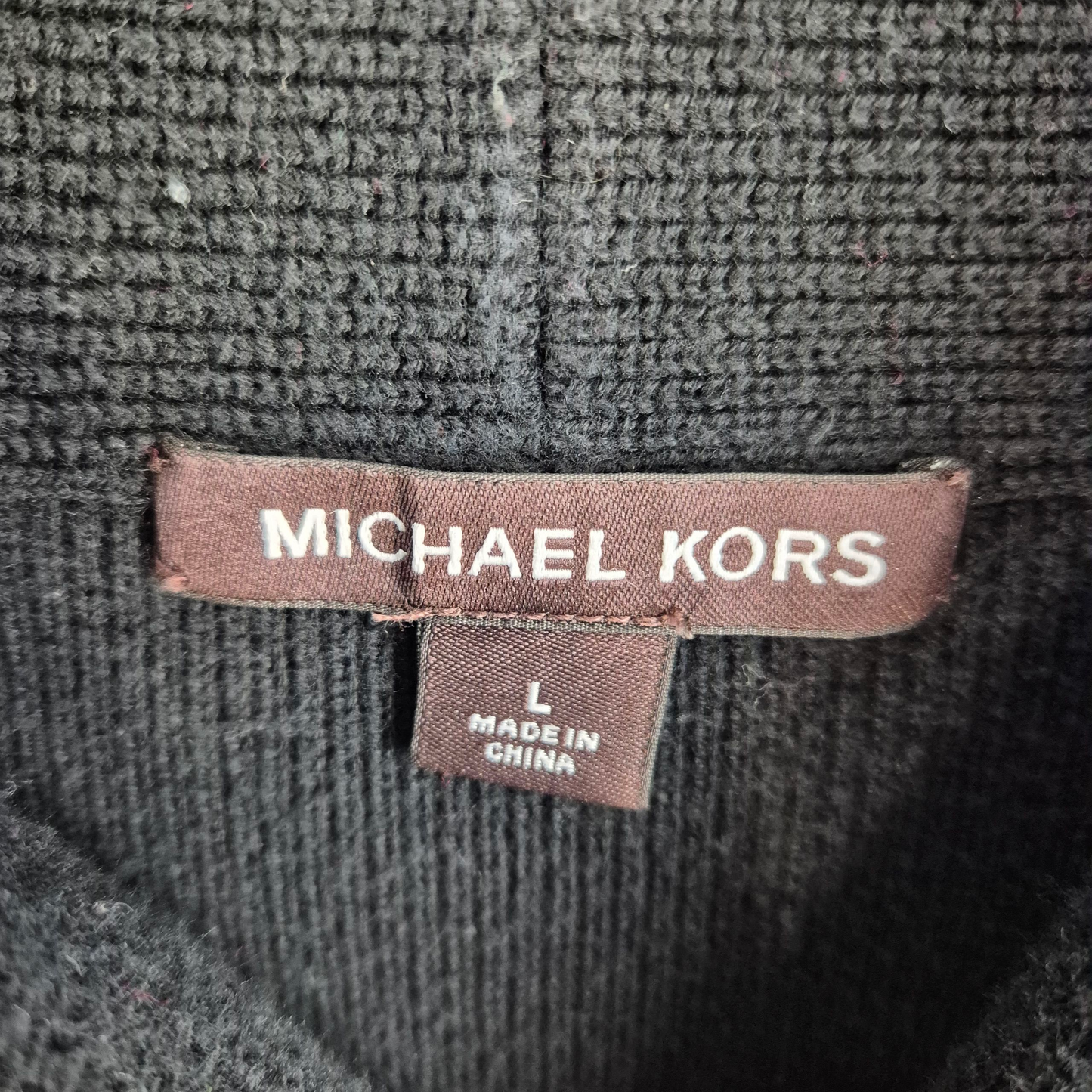 Michael Kors Black Turtle Knit Sweater Size L
