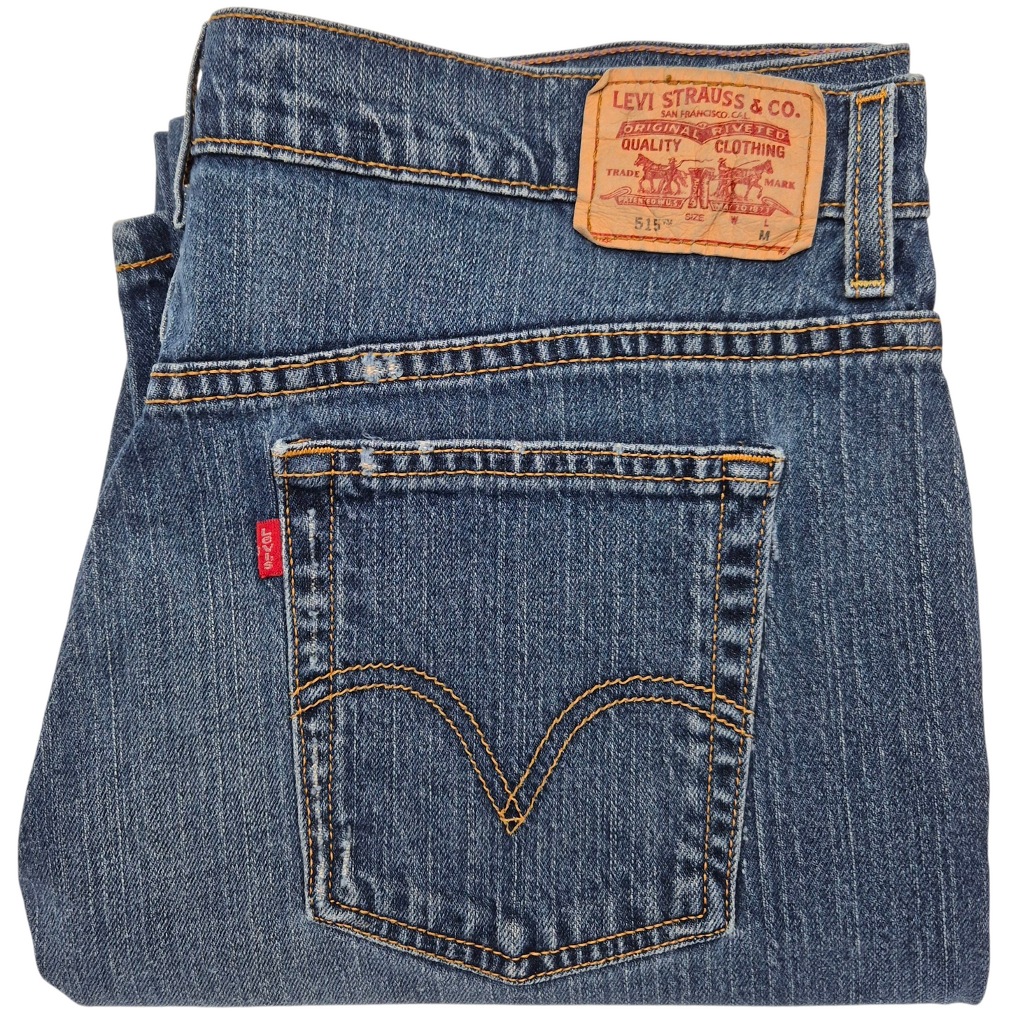 Vintage Levis 515 Jeans Womens Dark Blue Noveau Stretch Bootcut Denim W36