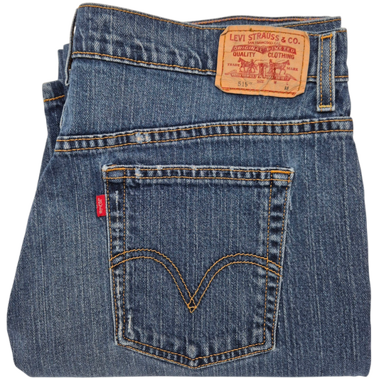 Vintage Levis 515 Jeans Womens Dark Blue Noveau Stretch Bootcut Denim W36