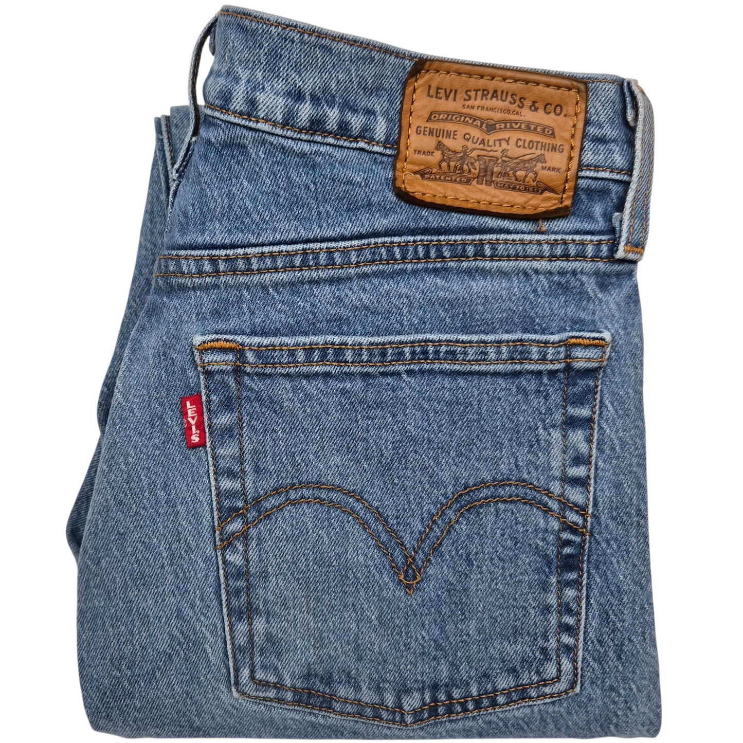 Levis Premium Jeans Womens Blue Slim Wedgie Denim W27