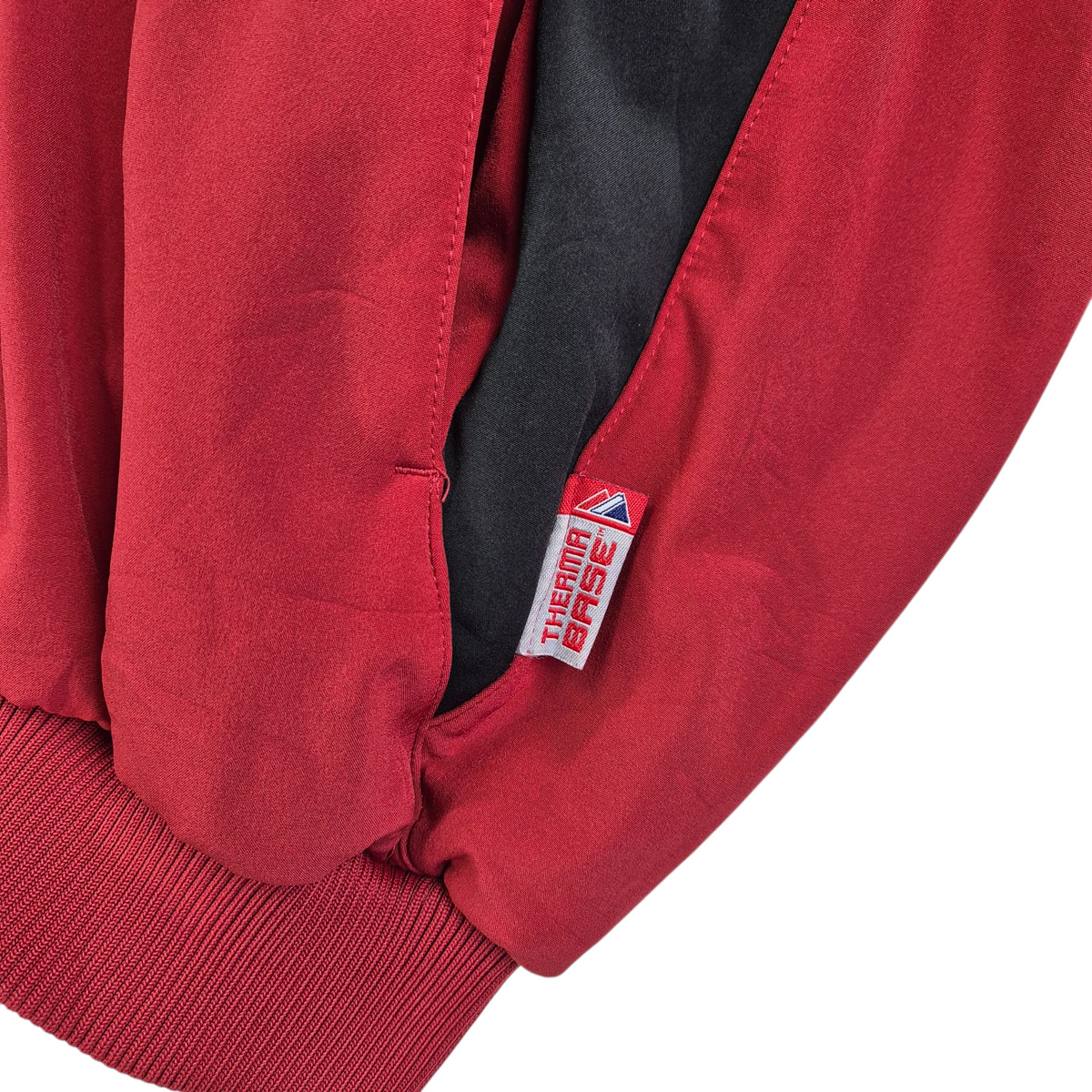 Majestic MLB Arizona Diamondbacks Red Heavy Windbreaker Jacket Size 2XL