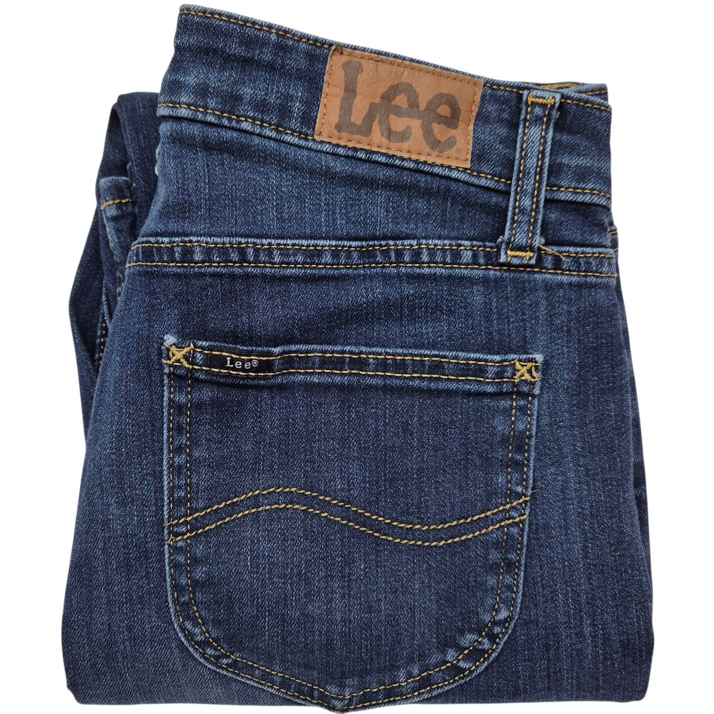 Lee Jeans Womens Dark Blue Stretch Bootcut Denim W29