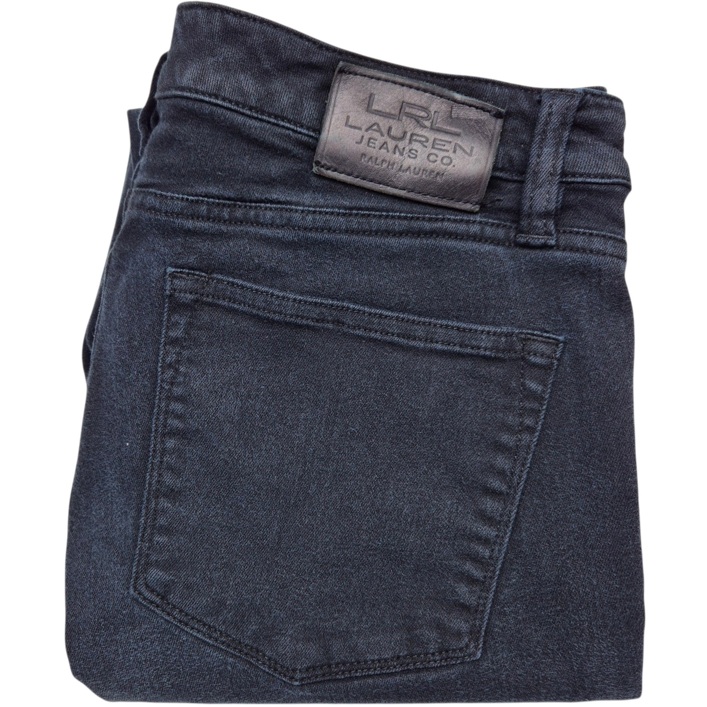 Ralph Lauren Green Label Jeans Womens Black Straight Leg Stretch Denim W30