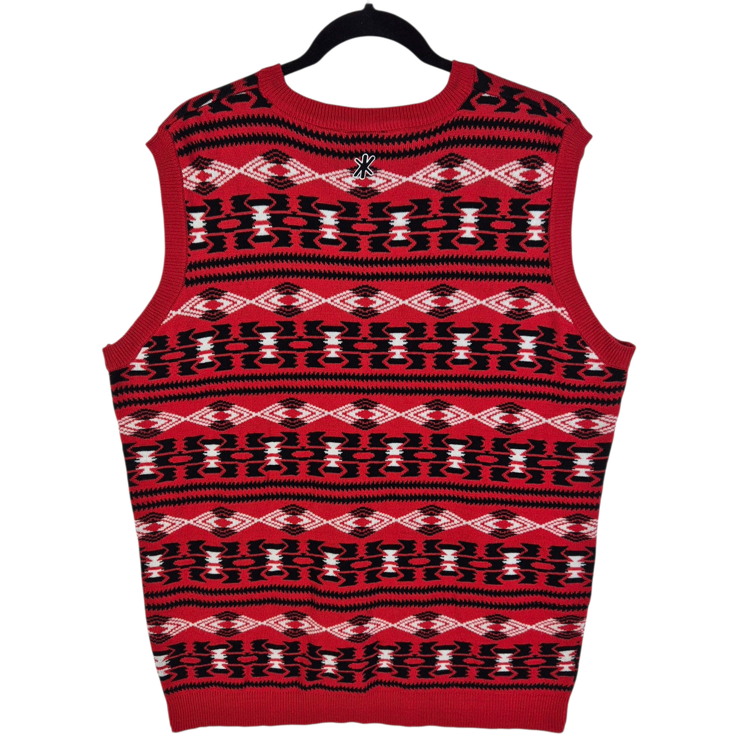 NHL Calgary Flames Red Acrylic Knit Vest Size 2XL