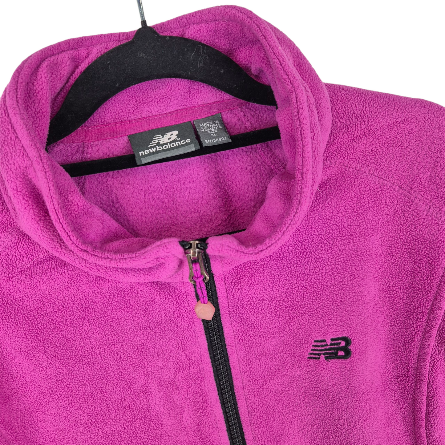 New Balance Womens Magenta Fleece Zip Jumper Size XL