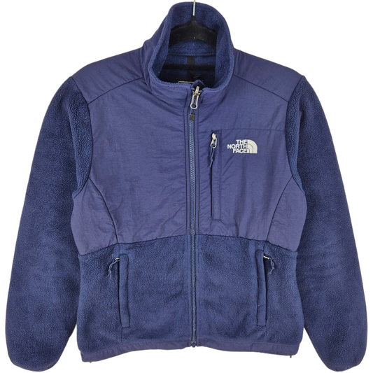 The North Face Womens Dark Blue Hybrid Fleece Jumper Size XS