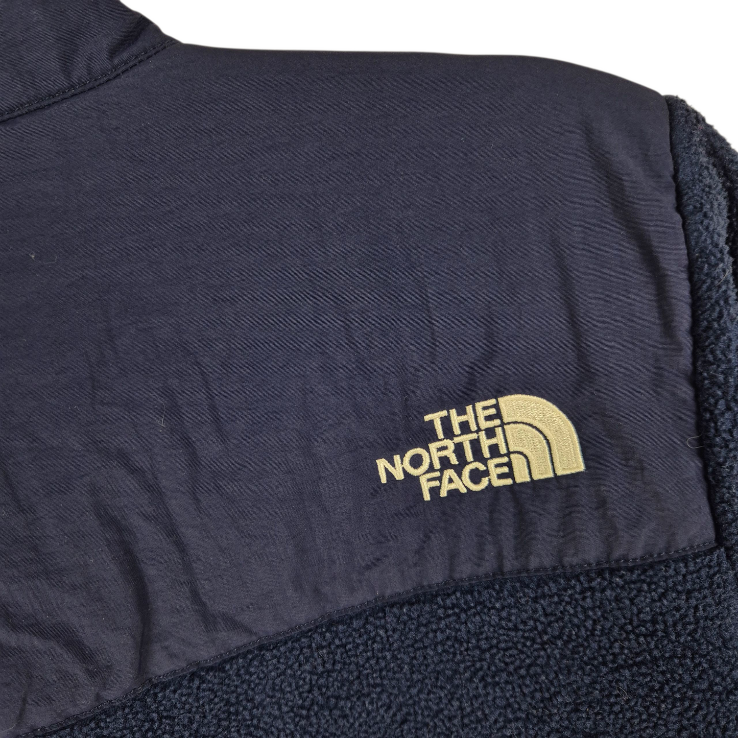 The North Face Womens Dark Blue Hybrid Fleece Jumper Size XS