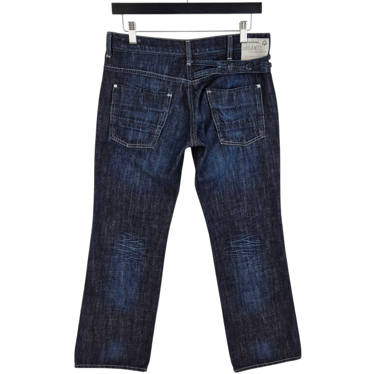 Vintage G Star Raw Jeans Dark Blue Bootcut Denim W30