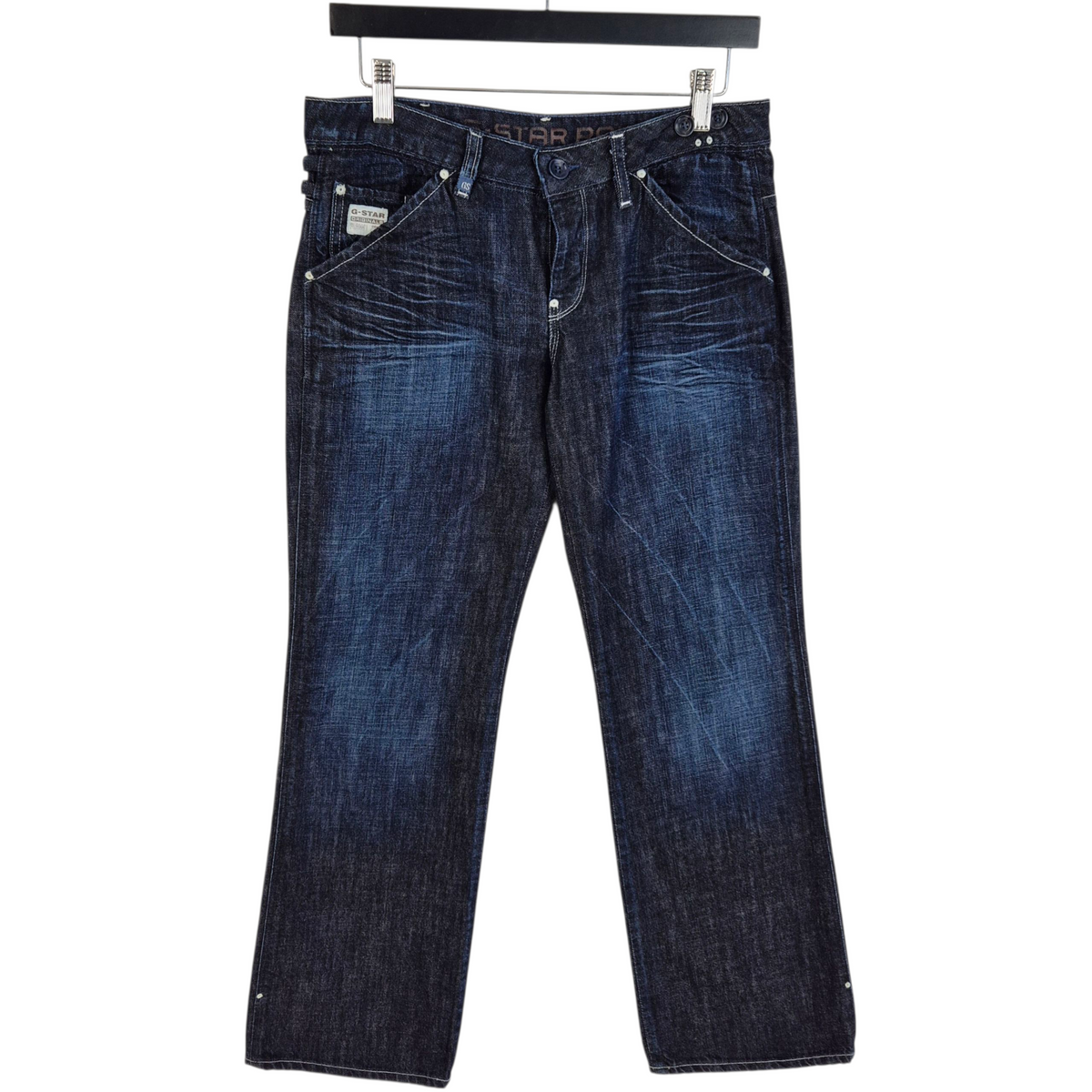 Vintage G Star Raw Jeans Dark Blue Bootcut Denim W30