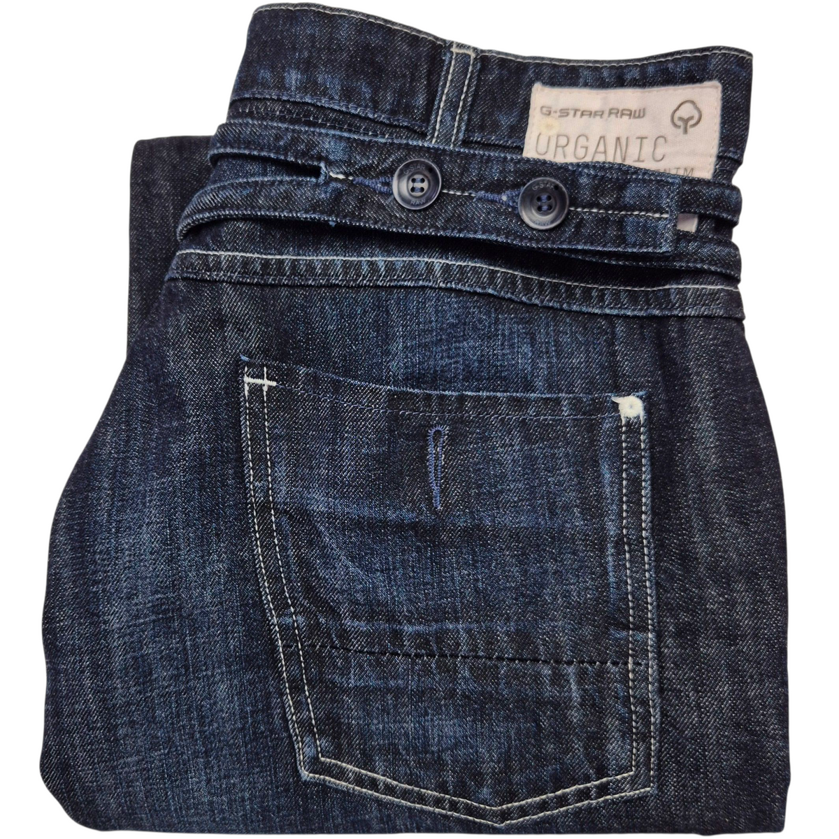 Vintage G Star Raw Jeans Dark Blue Bootcut Denim W30