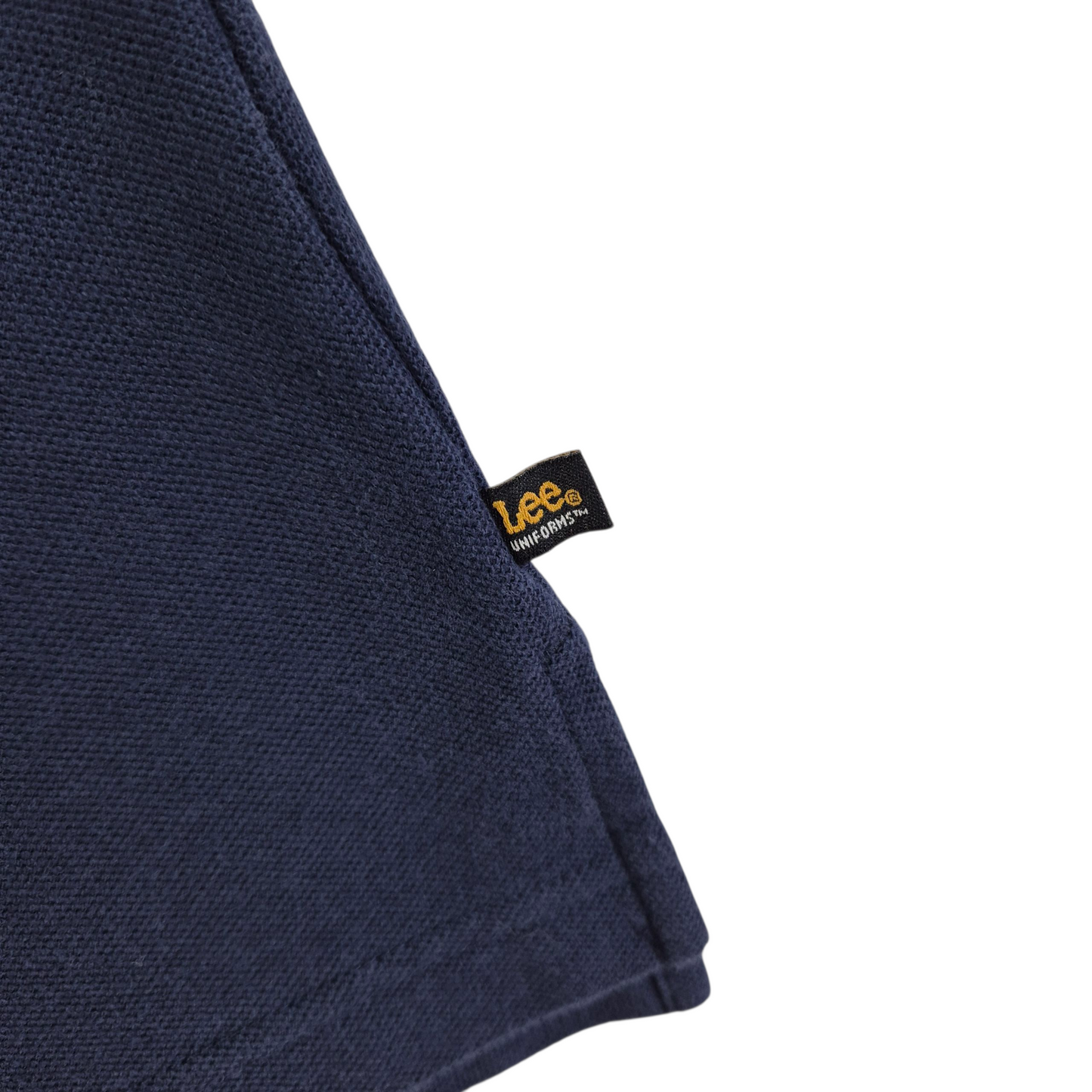 Lee Uniforms Dark Blue Slim Cotton Polo Shirt Size L