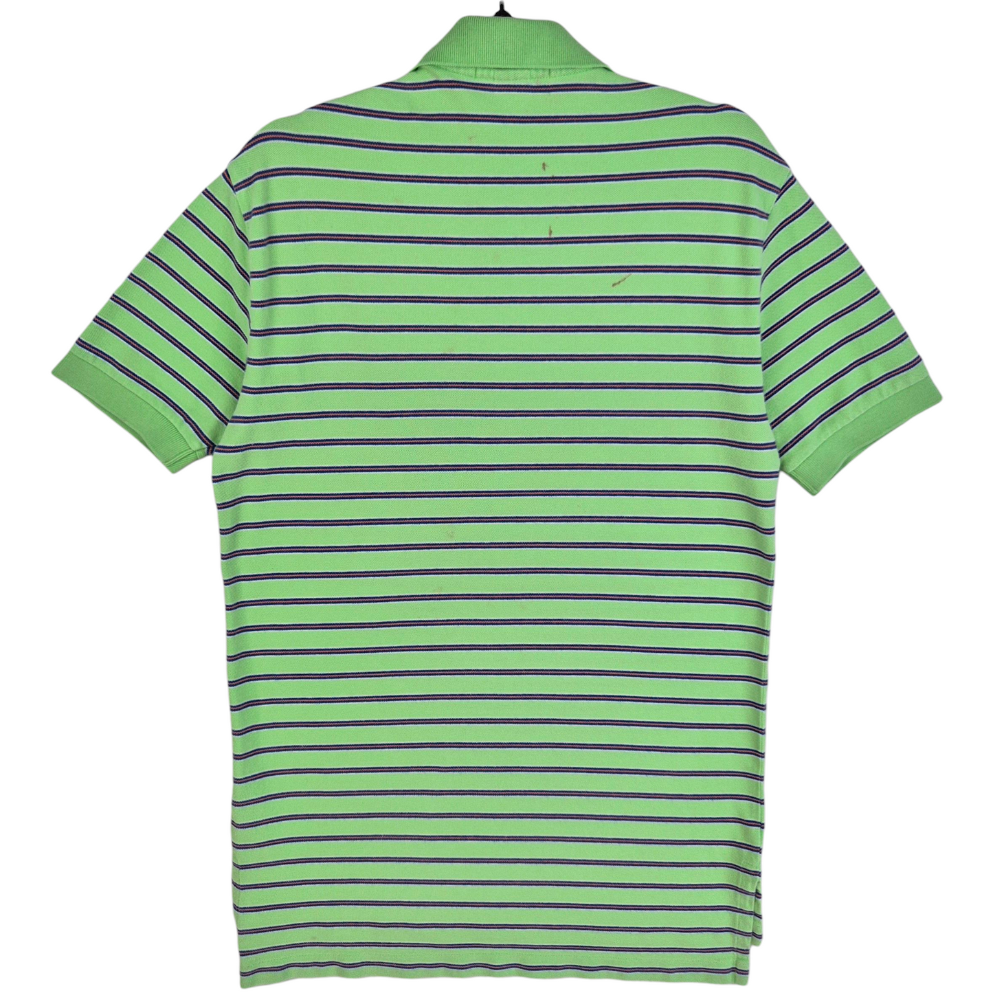 Vintage Polo Ralph Lauren 90's Light Green Striped Cotton Polo Shirt Size S
