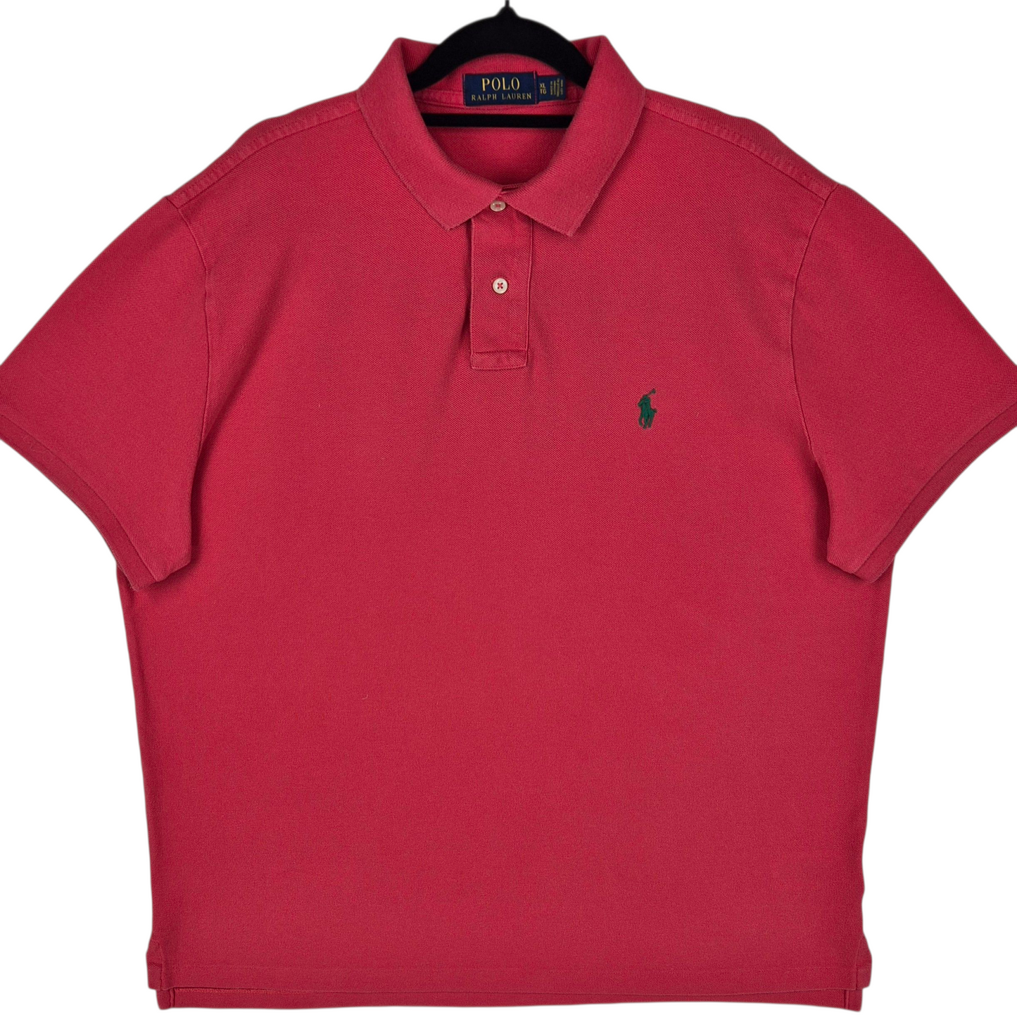 Polo Ralph Lauren Coral Pink Custom Slim Fit Cotton Polo Shirt Size XL