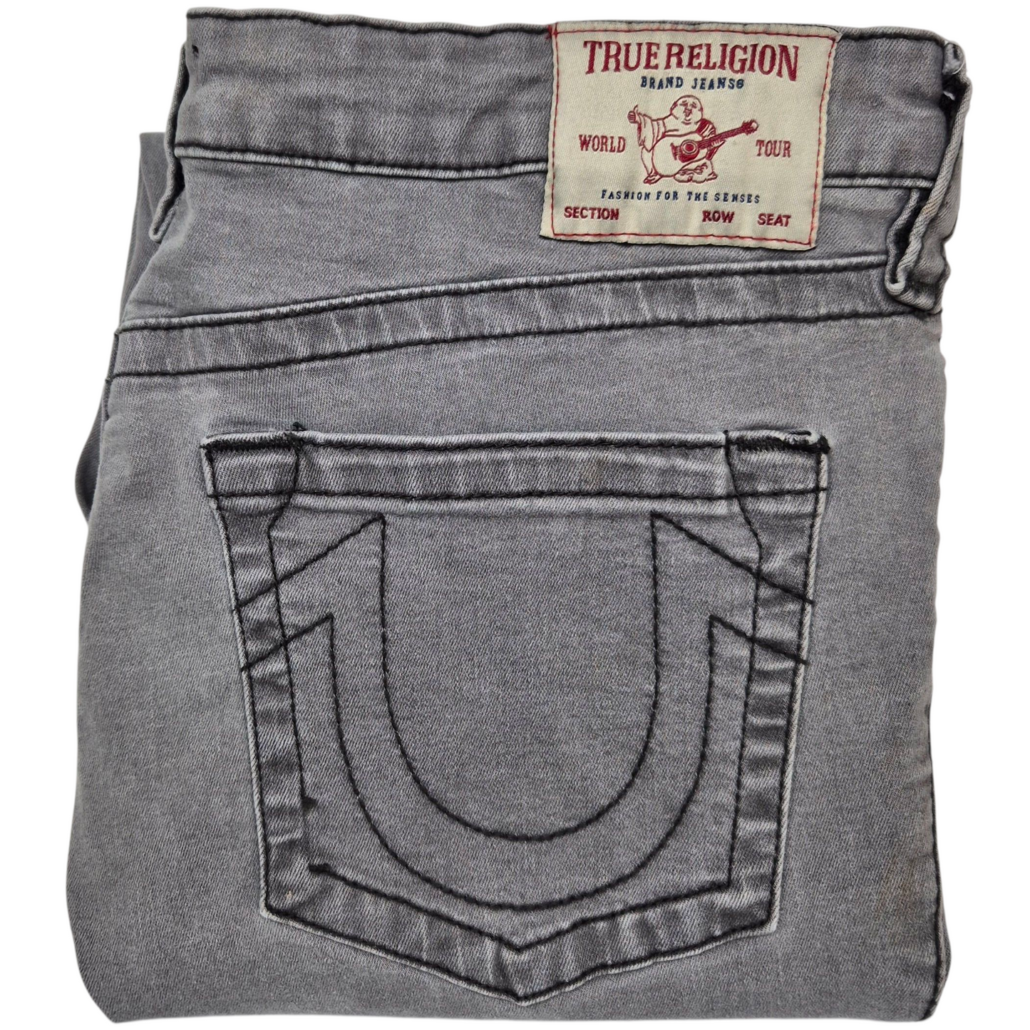 True Religion Jeans Womens Grey Modern Super Skinny Stretch Denim W33