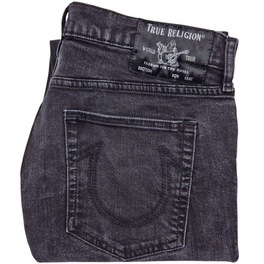 True Religion Jeans Black Modern Skinny Stretch Denim W35