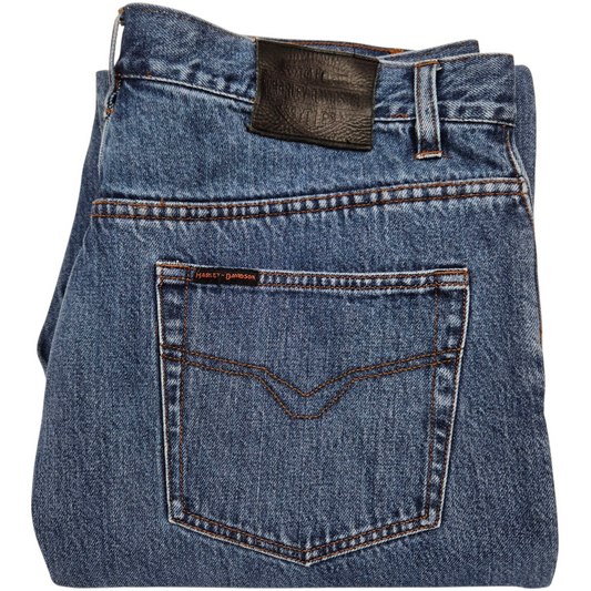 Vintage Harley Davidson Jeans 90's Blue Heavy Rigid Denim W39