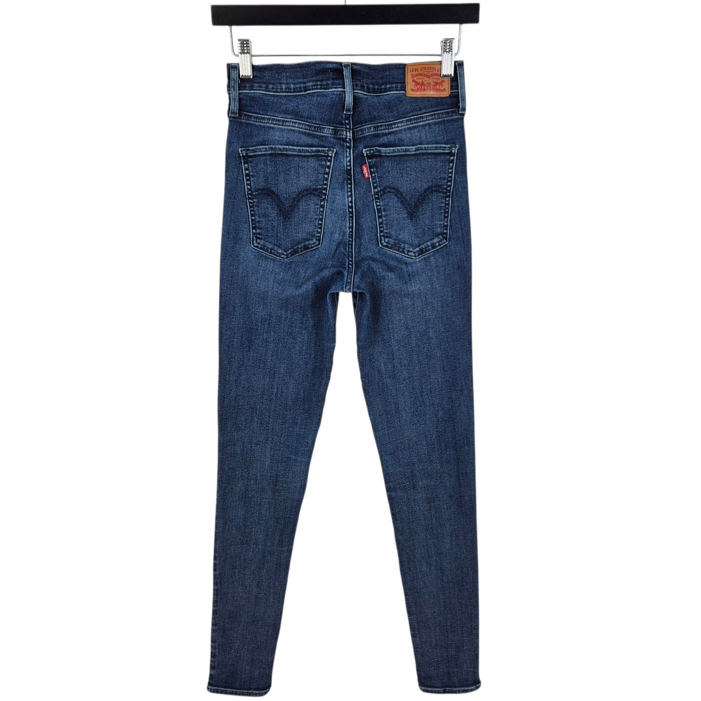 Levis Jeans Womens Blue Mile High Super Skinny Stretch Denim W26