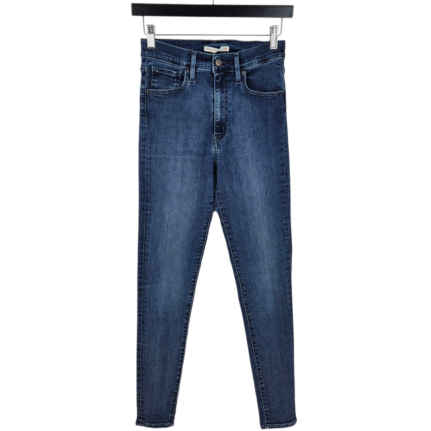 Levis Jeans Womens Blue Mile High Super Skinny Stretch Denim W26