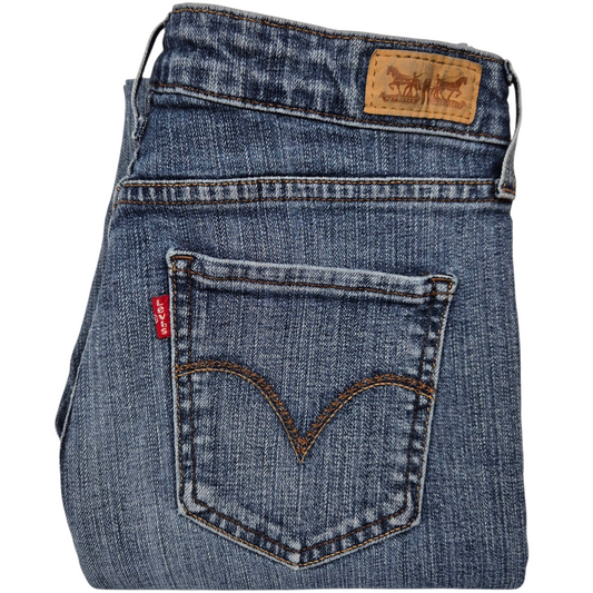 Levis Jeans Womens Blue Mid Rise Skinny Denim W28