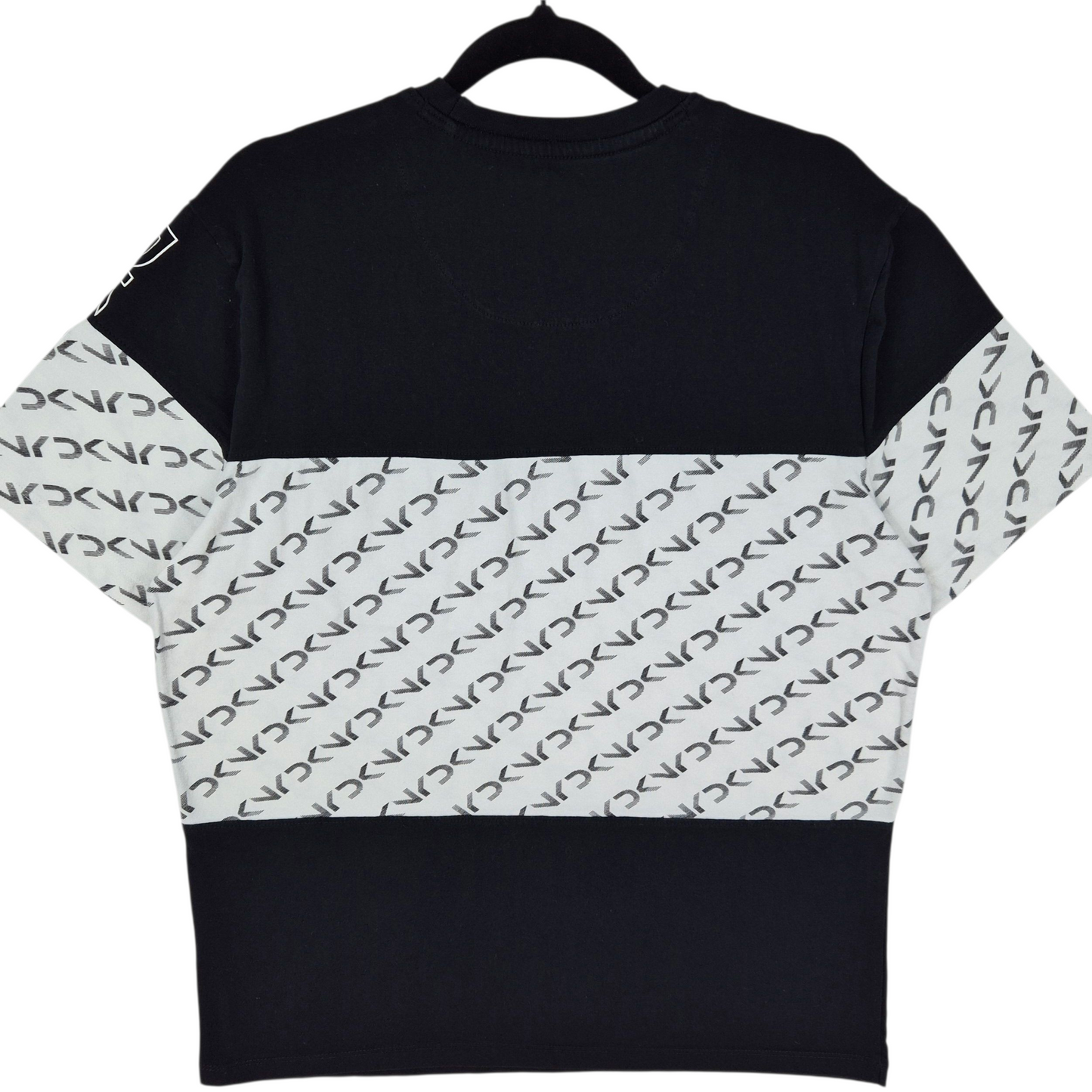 DKNY Black & White Cotton Tee Shirt Size M
