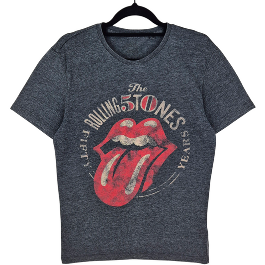 The Rolling Stones Grey Cotton Tee Shirt Size S