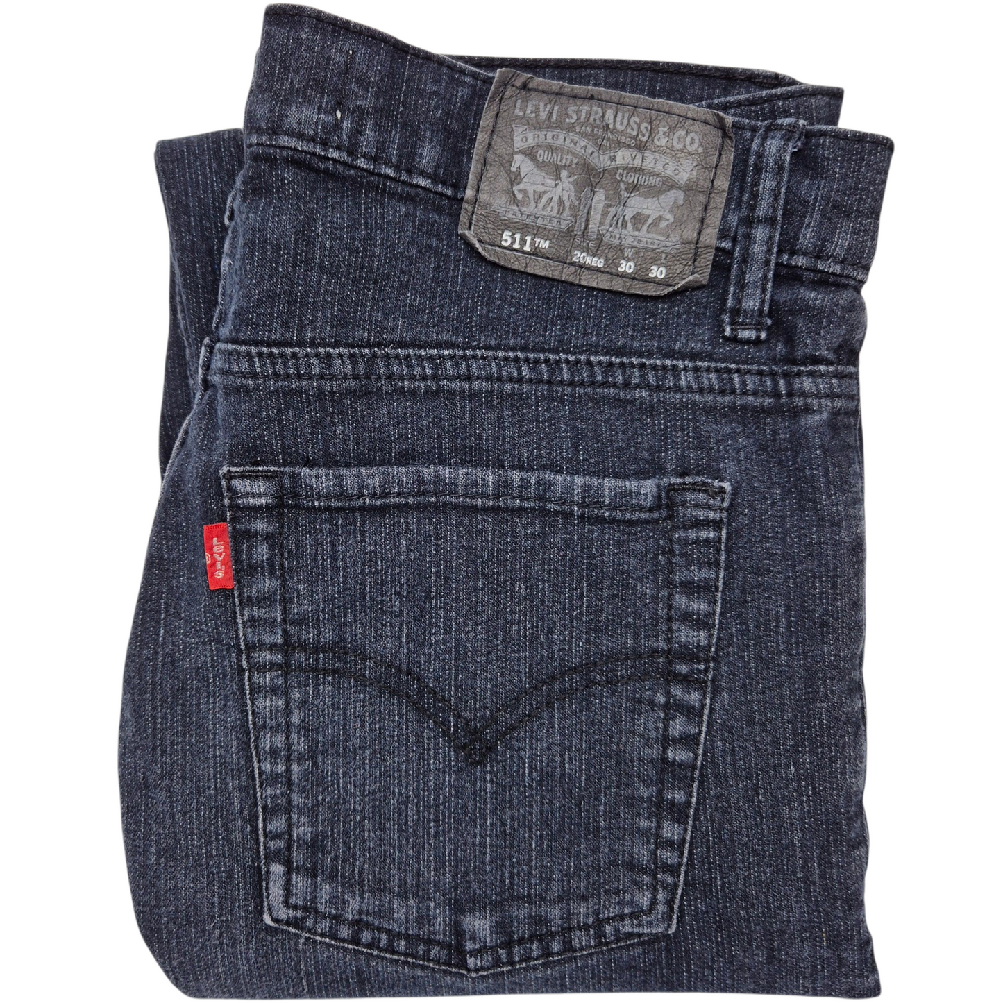 Levis 511 Jeans Womens Dark Blue Slim Straight Leg Denim W30