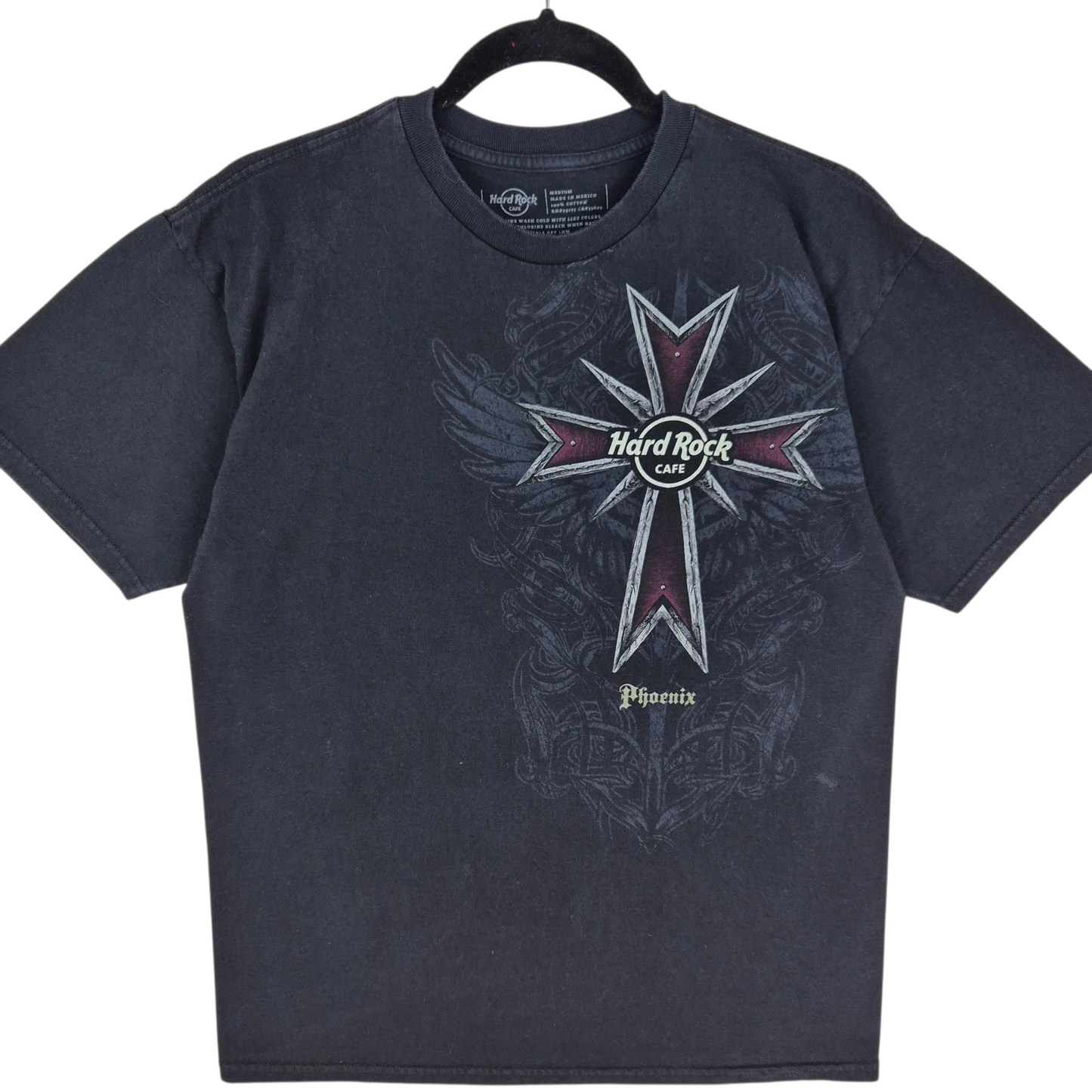 Hard Rock Cafe Phoenix Black Cotton Tee Shirt Size M