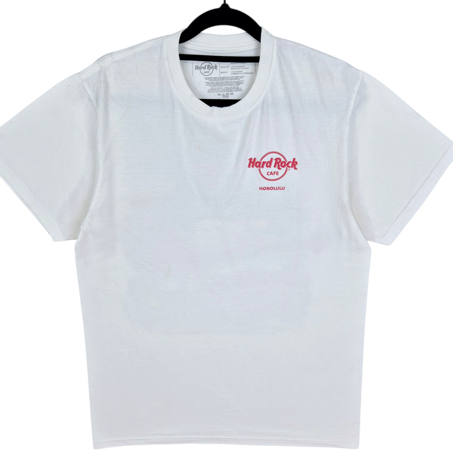 Hard Rock Cafe Honolulu White Cotton Tee Shirt Size M