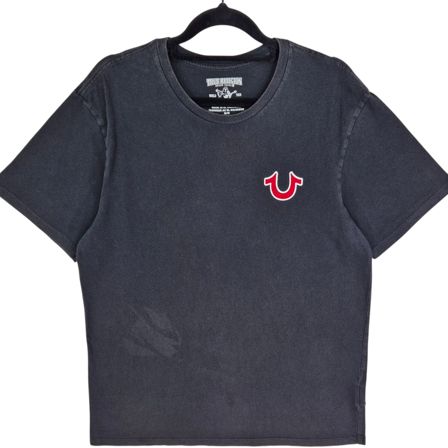 True Religion Black Cotton Tee Shirt Size M