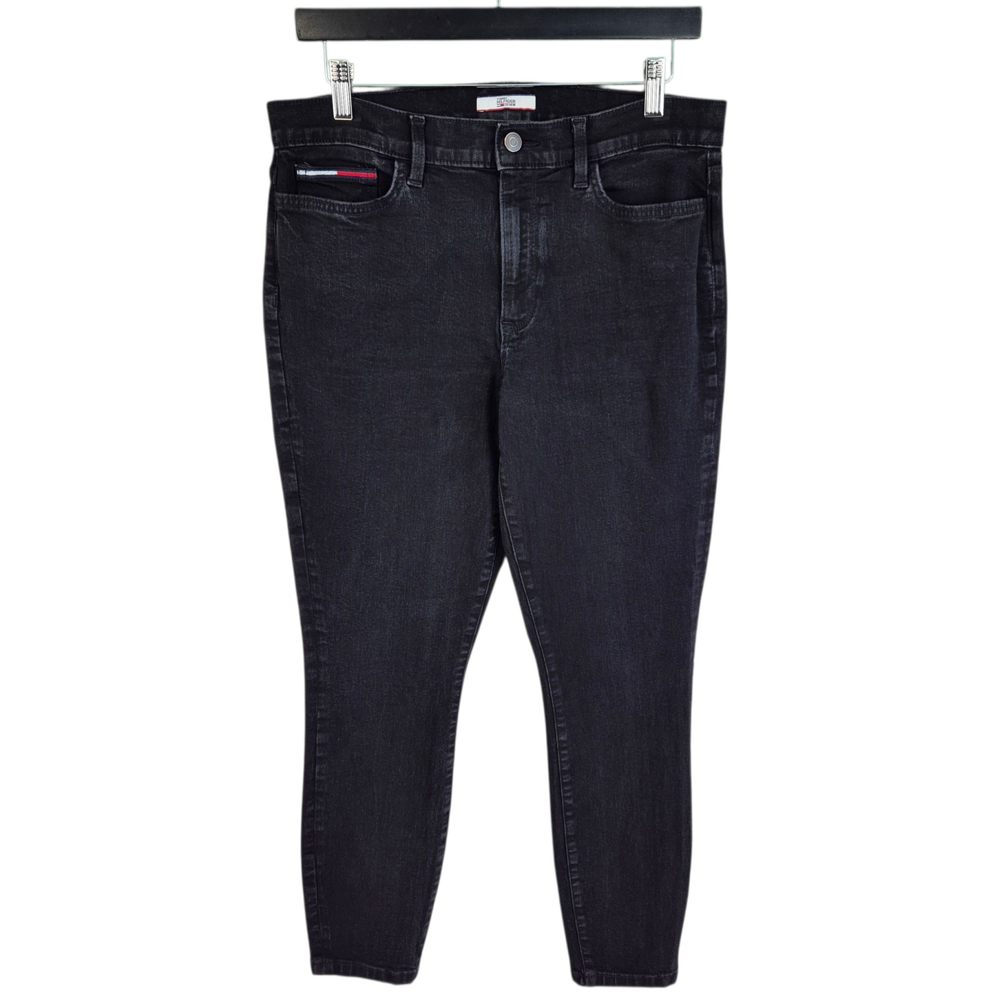 Tommy Hilfiger Jeans Womens Black Skinny Stretch Denim W31