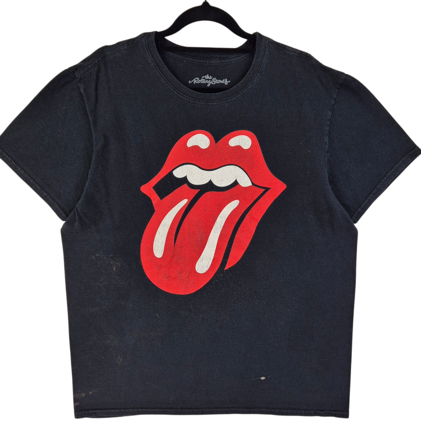 The Rolling Stones Black Cotton Tee Shirt Size L