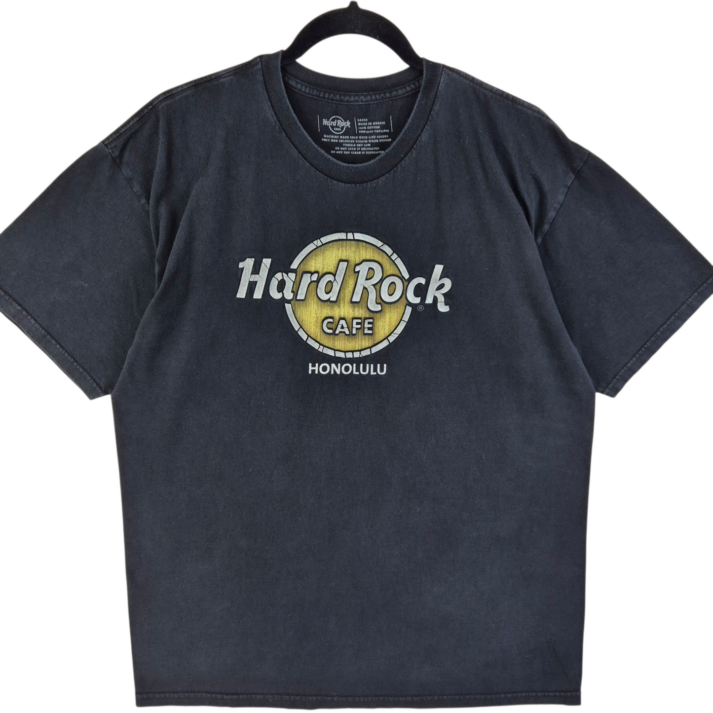 Hard Rock Cafe Honolulu Black Cotton Tee Shirt Size L
