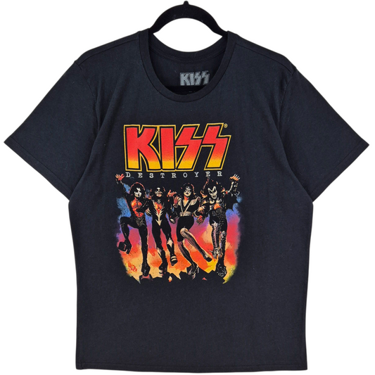 KISS Destroyer Black Cotton Tee Shirt Size XL