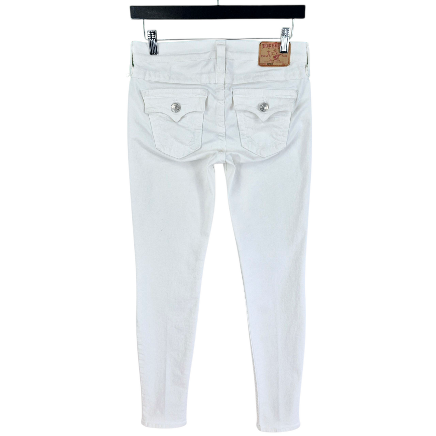 True Religion Jeans Womens White Skinny USA Made Denim W28