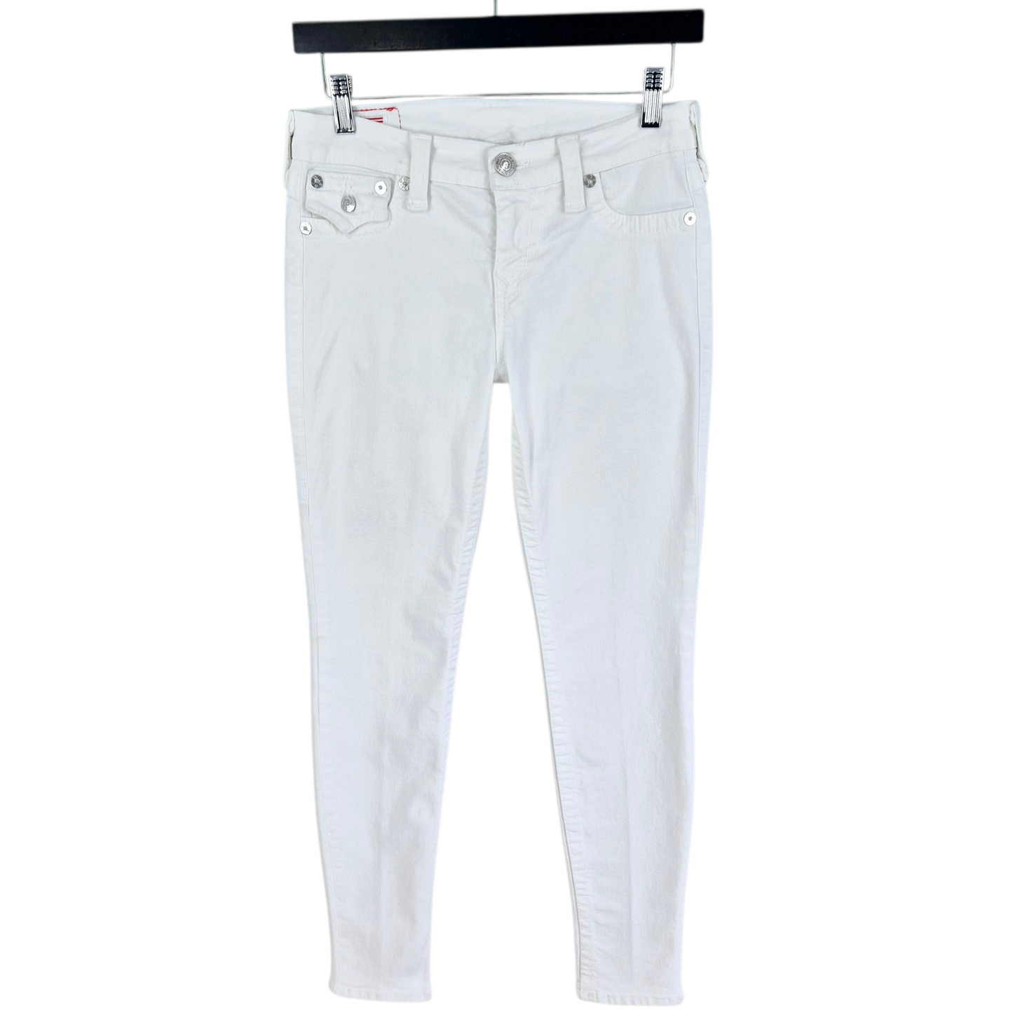 True Religion Jeans Womens White Skinny USA Made Denim W28