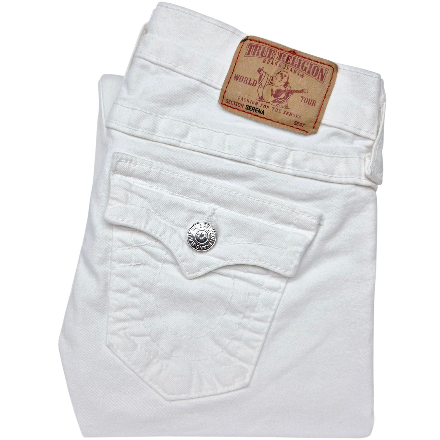 True Religion Jeans Womens White Skinny USA Made Denim W28