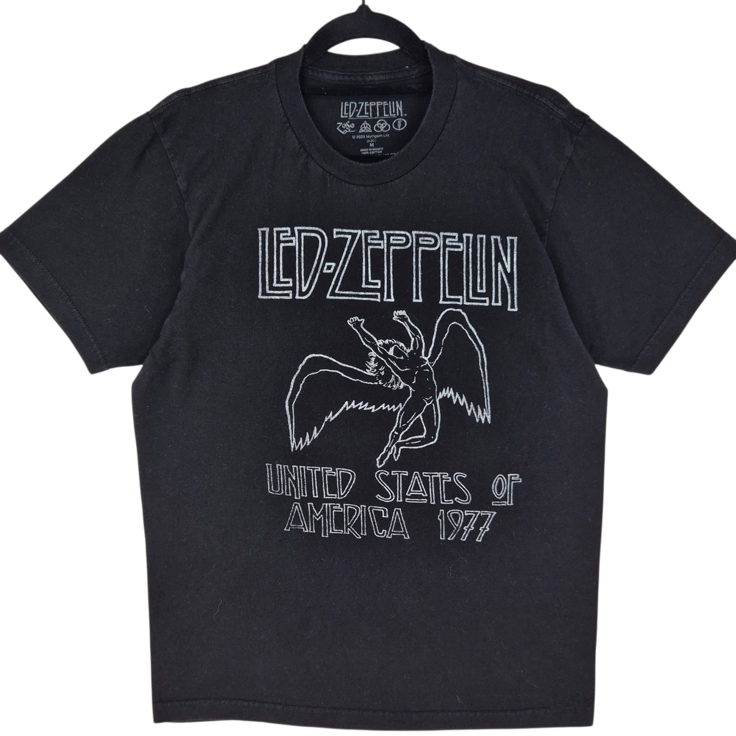 Led Zeppelin Black Cotton Tee Shirt Size M