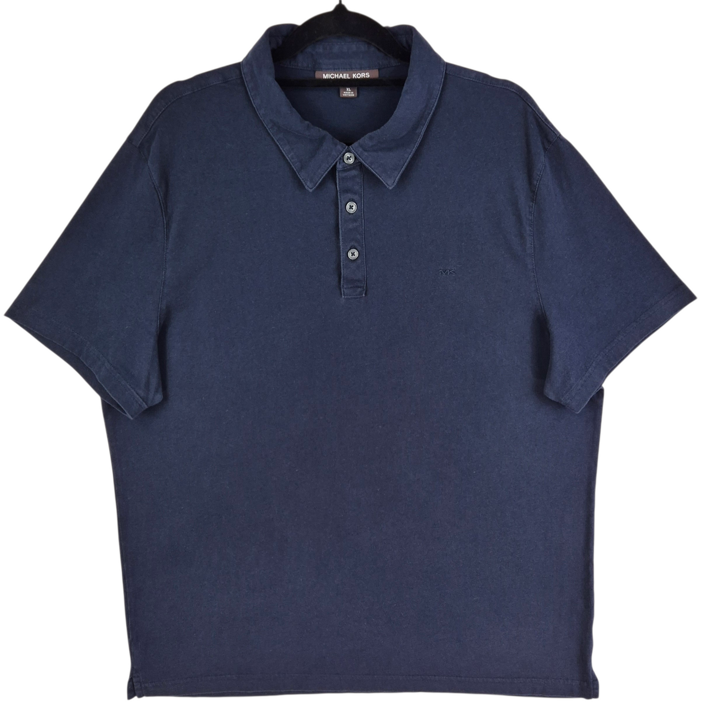 Michael Kors Dark Blue Cotton Polo Shirt Size XL