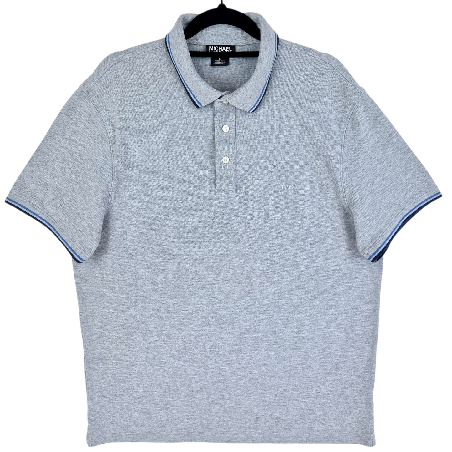 Michael Kors Grey Cotton Polo Shirt Size L