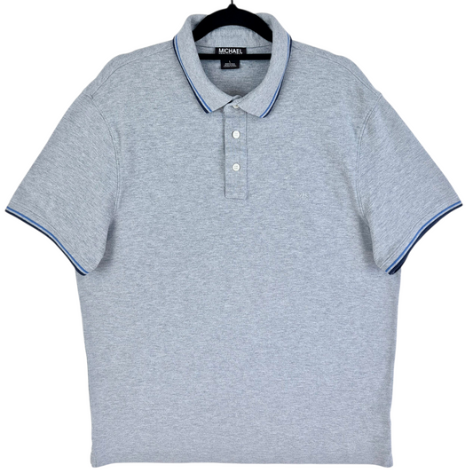Michael Kors Grey Cotton Polo Shirt Size L