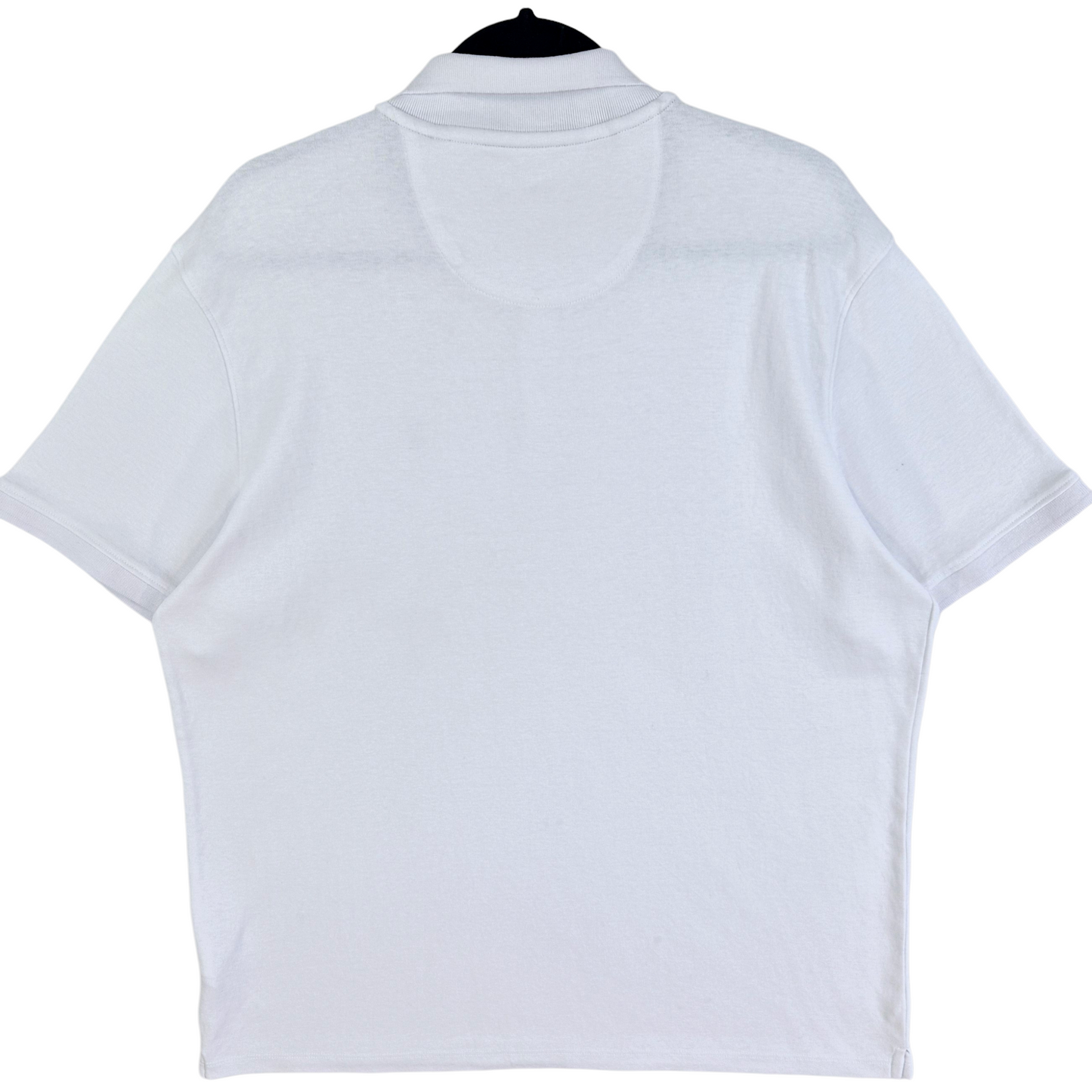 DKNY White Cotton Polo Shirt Size XL