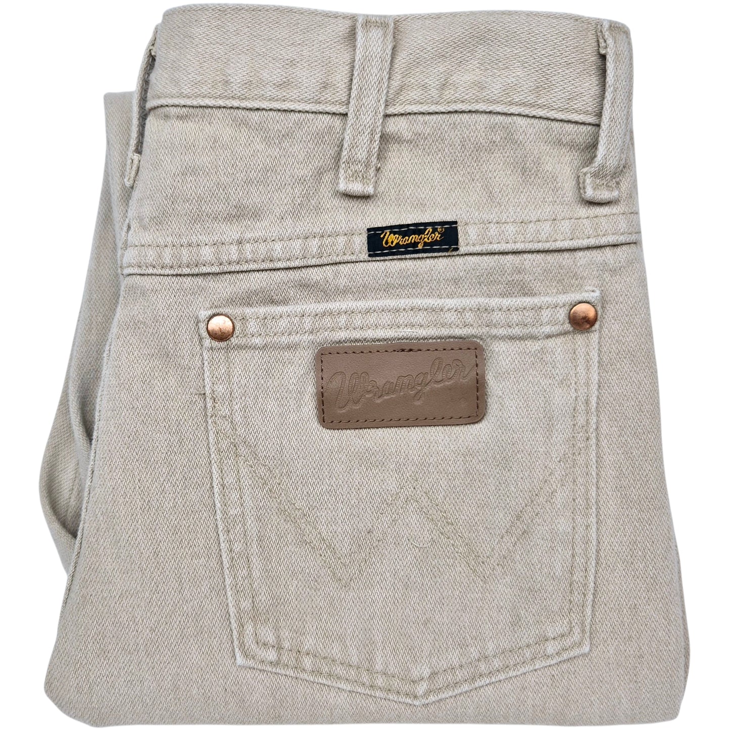 Vintage Wrangler Jeans 90's Light Brown Heavy Cowboy Denim W31