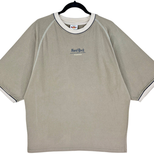 Vintage Hard Rock Cafe Phoenix Light Khaki Green Cotton Tee Shirt Size