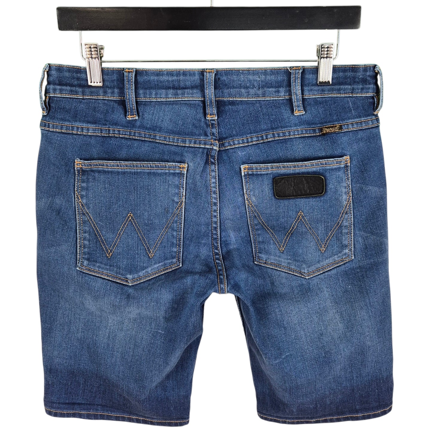 Wrangler Dark Blue Stomper Stretch Denim Shorts W32