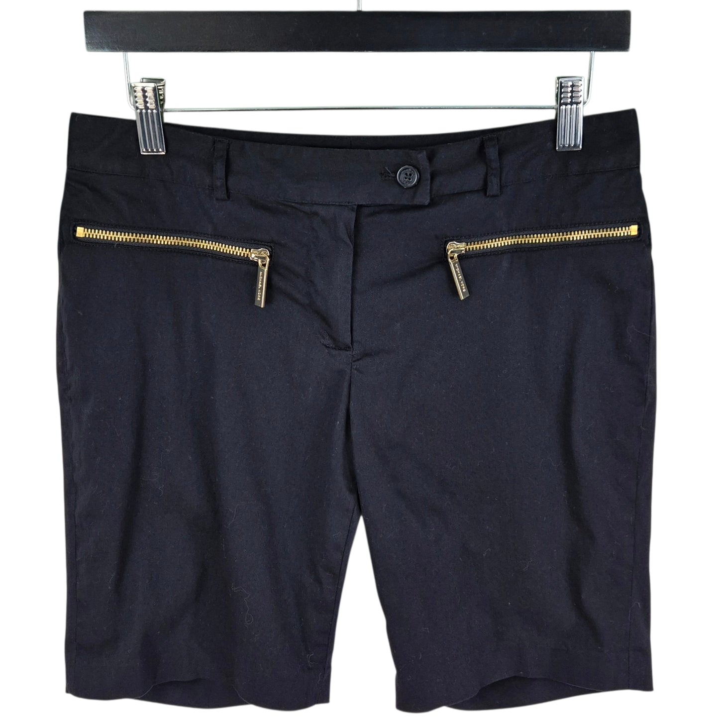 Michael Kors Womens Black Stretch Chino Shorts W29